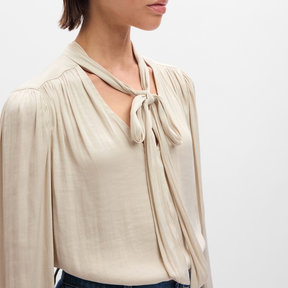 Gap Tie-Neck Blouse